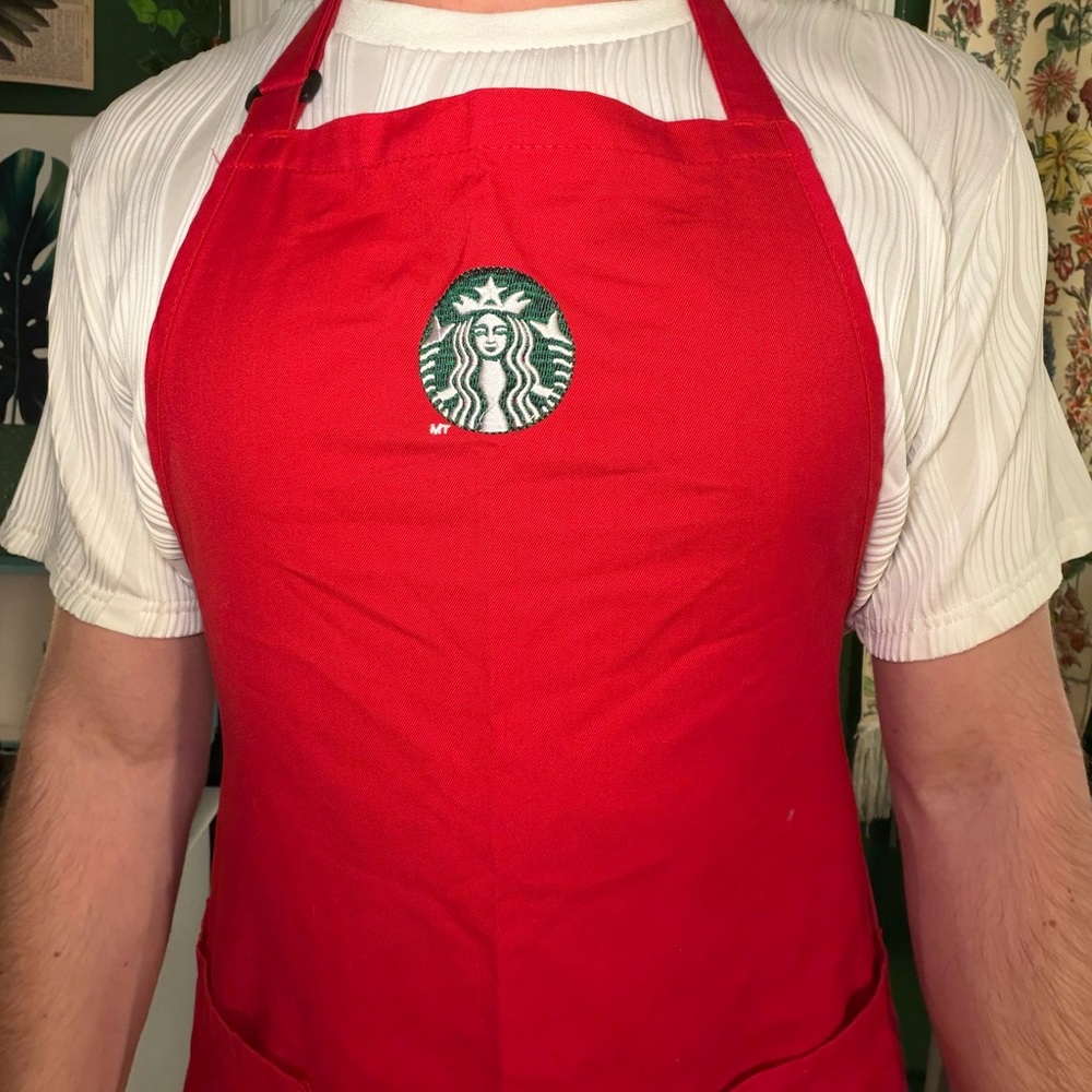 Starbucks Red Barista Apron